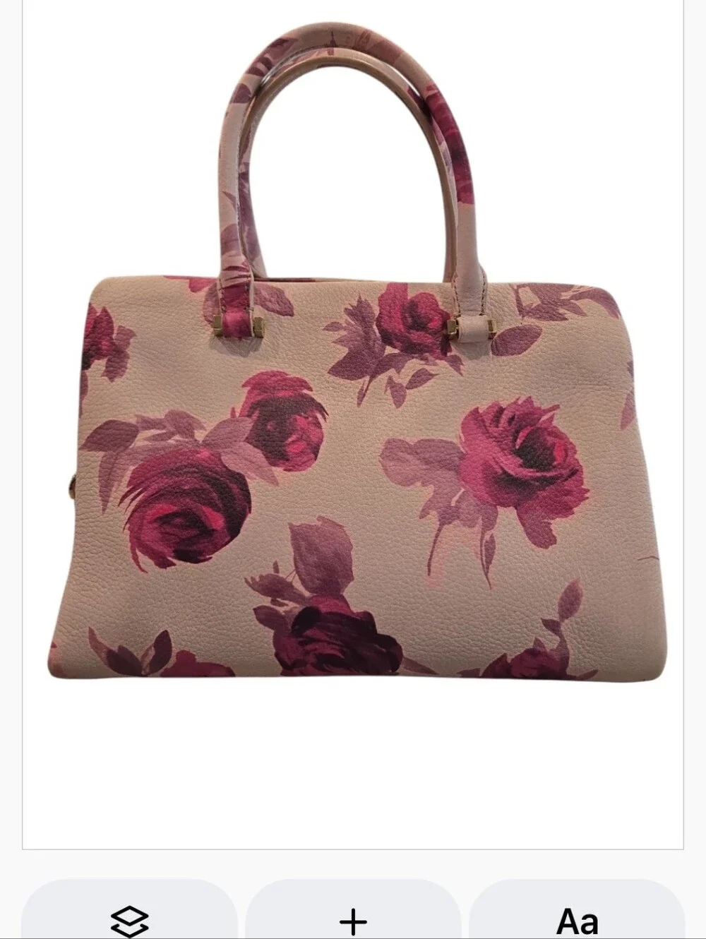 KATE SPADE NEW YORK EMERSON PLACE ROSES OLIVERA SATCHEL/ CROSSBODY PURSE.
